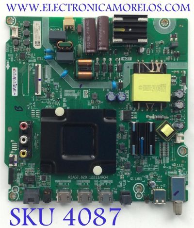 MAIN FUENTE (COMBO) PARA TV HISENSE·ROKU TV 4K·UHD·HDR / NUMERO DE PARTE 311758 / RSAG7.820.12213 / 311759 / PANEL HD580X1U93-L1\S0\GM\MCKD3A\ROH / DISPLAY CV580U1-T01 / MODELO 58R6E3